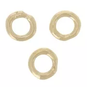 Closed rings 4x0.9 mm in Gold filled (laminated gold) x5