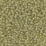 Miyuki Seed beads 11/0 378 - Luster Crystal Light Olivine Lined|raw }}