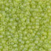 Miyuki Seed beads 11/0 143FR - Transparent Chartreuse Mat AB