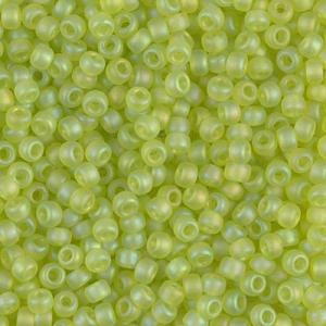Miyuki Seed beads 11/0 143FR - Transparent Chartreuse Mat AB
