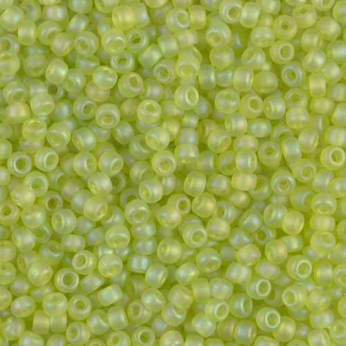Miyuki Seed beads 11/0 143FR - Transparent Chartreuse Mat AB