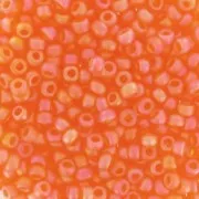 Miyuki Seed beads 11/0 138FR - Tr Orange Mat AB