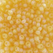 Miyuki Seed beads 11/0 132FR - Tr Light Topaz Mat AB