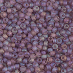 Miyuki Seed beads 11/0 142FR - Transparent Smoky Amethyst Mat AB