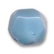 Faceted round beads 20mm Opal Blue