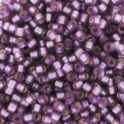 Miyuki Delica 11/0 DB0695 - Dyed Semi Matte Silver Lined Mulber