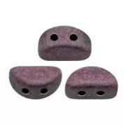 Glass beads Kos® by Puca® 6x3 mm Dark Violet Metallic Mat x10g