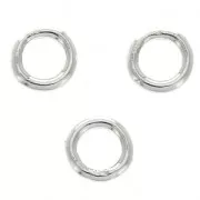 4x0.75 mm 925 Sterling Silver closed Jump rings x10