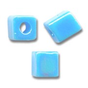 Cubes Miyuki 4mm SB4-482 - Op Turquoise Blue AB x10g