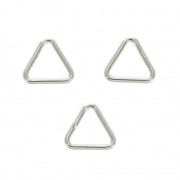 5x5x0.65 mm 925 Sterling Silver closed triangle Jump rings x10|raw }}