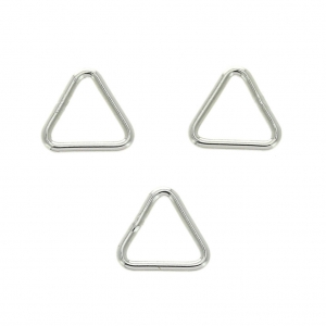 5x5x0.65 mm 925 Sterling Silver closed triangle Jump rings x10