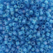 Miyuki Delica 11/0 DB0862 - Matte Transparent Capri Blue AB|raw }}