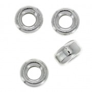 925 Sterling Silver spacer beads rondelles 3.2x1.6 mm x4|raw }}