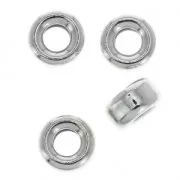 925 Sterling Silver spacer beads rondelles 3.2x1.6 mm x4