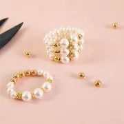 3 strands spacer 17x5 mm gold tone Crystal rhinestones x1