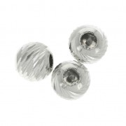 925 Sterling Silver Stoppers Beads 4 mm with a hole of 0.5 mm x2|raw }}