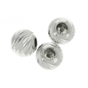 925 Sterling Silver Stoppers Beads 4 mm with a hole of 0.5 mm x2