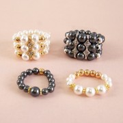 3 strands spacer 17x5mm rhodium Crystal rhinestones x1