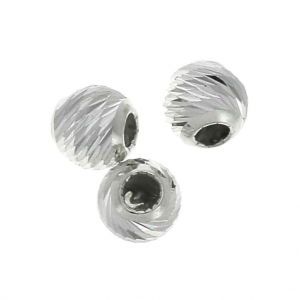 925 Sterling Silver Stoppers Beads 3 mm with a hole of 0.5 mm x2