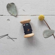 Viscose sewing piping Atelier Brunette 10 mm Shine Night x1m