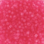 Miyuki Delica 11/0 DB0780 - Dyed Semi Matte Transparent Bubble Gum Pink|raw }}