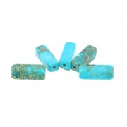 Beads Régalite tube beads 13x4.5 mm Turquoise x5|raw }}