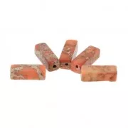 Beads Régalite tube beads 13x4.5 mm Orange x5