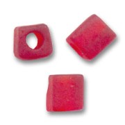 Cubes Miyuki 3mm SB3-141F - Transparent Ruby Mat x10g|raw }}