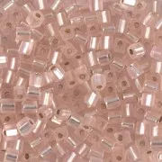 Cubes Miyuki 3mm SB3-23F - Light Blush Mat Silver Lined x10g