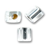 Cubes Miyuki 3mm SB3-1- Crystal Silver Lined x10g