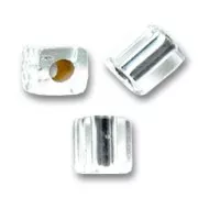 Cubes Miyuki 3mm SB3-1- Crystal Silver Lined x10g