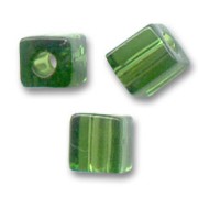 Cubes Miyuki 3mm SB3-158 - Transparent Olive x10g|raw }}