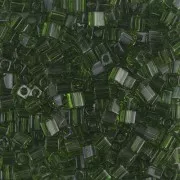 Cubes Miyuki 3mm SB3-158 - Transparent Olive x10g