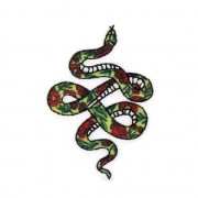 Iron-on/hotfix badge - Bikers Snake 43x34 mm Multicolored x1|raw }}