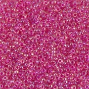 Miyuki Seed beads 15/0 355 - Crystal AB Hot Pink Lined|raw }}