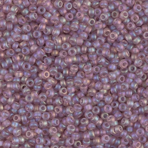 Miyuki Seed beads 15/0 142FR - Tr Smoky Amethyst Mat AB