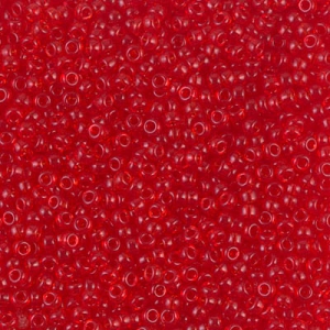 Miyuki Seed beads 15/0 140 - Transparent Red Orange