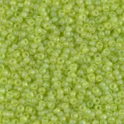 Miyuki Seed beads 15/0 143FR - Tr Chartreuse Mat AB