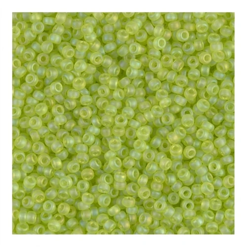 Miyuki Seed beads 15/0 143FR - Tr Chartreuse Mat AB