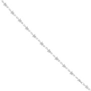 Stainless steel star mesh chain 4.5 mm x98 cm|raw }}