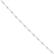 Stainless steel star mesh chain 4.5 mm x98 cm