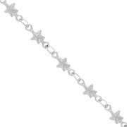 Stainless steel star mesh chain 4.5 mm x98 cm
