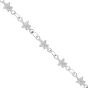 Stainless steel star mesh chain 4.5 mm x98 cm