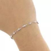 Stainless steel star mesh chain 4.5 mm x98 cm