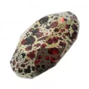 PureCrystal 4120 Oval Fancy Stone 18x13mm Scarlet Gold Patina x1