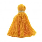 Imitation cotton tassel 40 mm Sun Flower / Gold x5