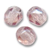Fire Polished faceted round beads 4mm Crystal Light Amethyst x50|raw }}