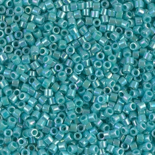 Miyuki Delica 10/0 DBM0166 - Op Turquoise Green AB