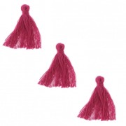 Imitation cotton tassels 26-30 mm Fuchsia x10|raw }}