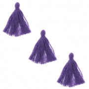 Imitation cotton tassels 26-30 mm Violet x10|raw }}
